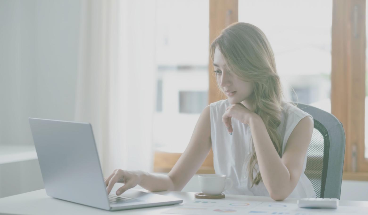 Family reviewing investment portfolio together at home